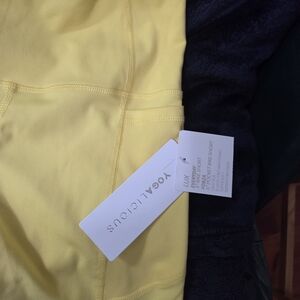 NWT Yogalicious Yellow Bike Shorts for Active Comfort